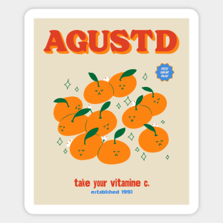 AGUST D tangerine Sticker